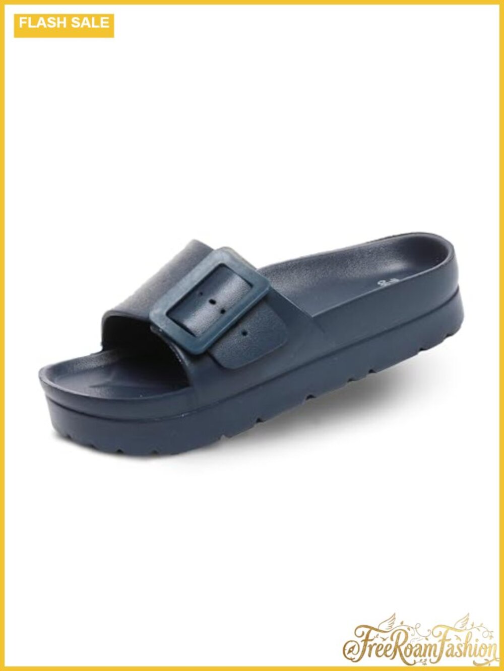EVA Foam Platform Slide Sandals Adjustable Buckle Arch Support Waterproof
